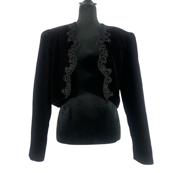 David Rose cropped vintage bolero, Black, Large - Picture 7 of 7